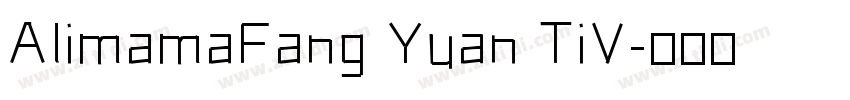 AIimamaFang Yuan TiV字体转换